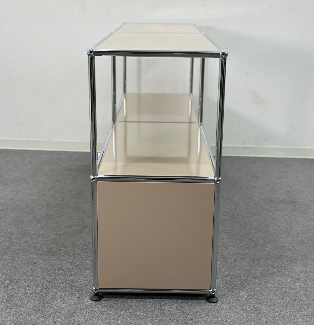 人気カラー！ほぼ未使用品■USMハラー■キャビネットシェルフ　2列2段　ベージュ