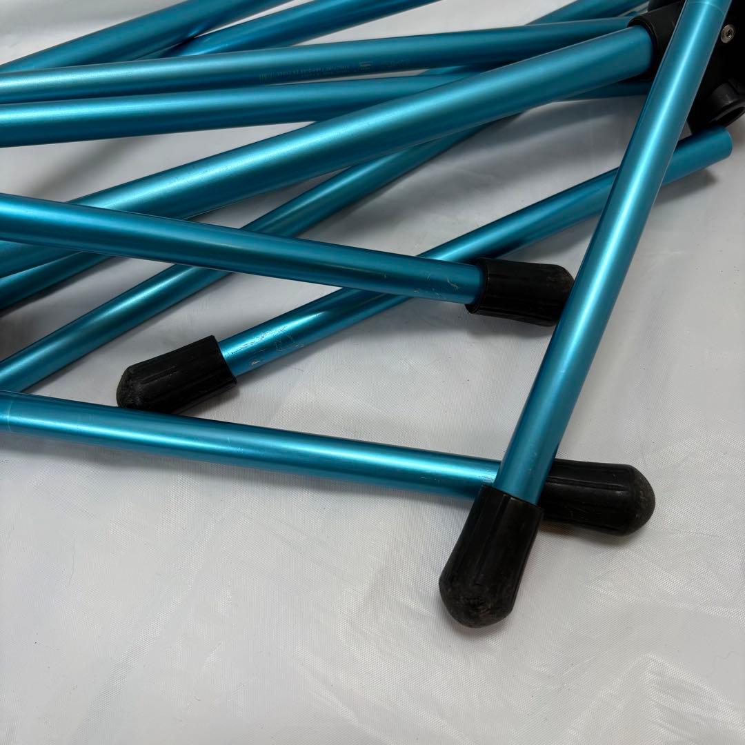 中古美品☆Helinox チェアツー ヘリノックス　ブルー　ブラック