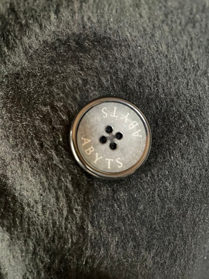 ABYTS ダブルブレスト コート サイズ2 ブラック