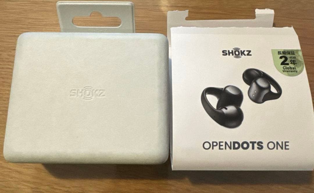 Shokz OpenDots ONE イヤーカフ ワイヤレスイヤホン　ブラック