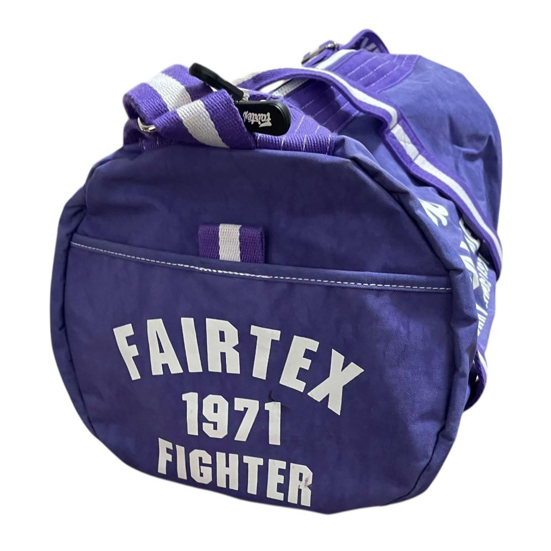 【新品同様】 Fairtex フェアテックス ジムバック bag9 紫 ドラム