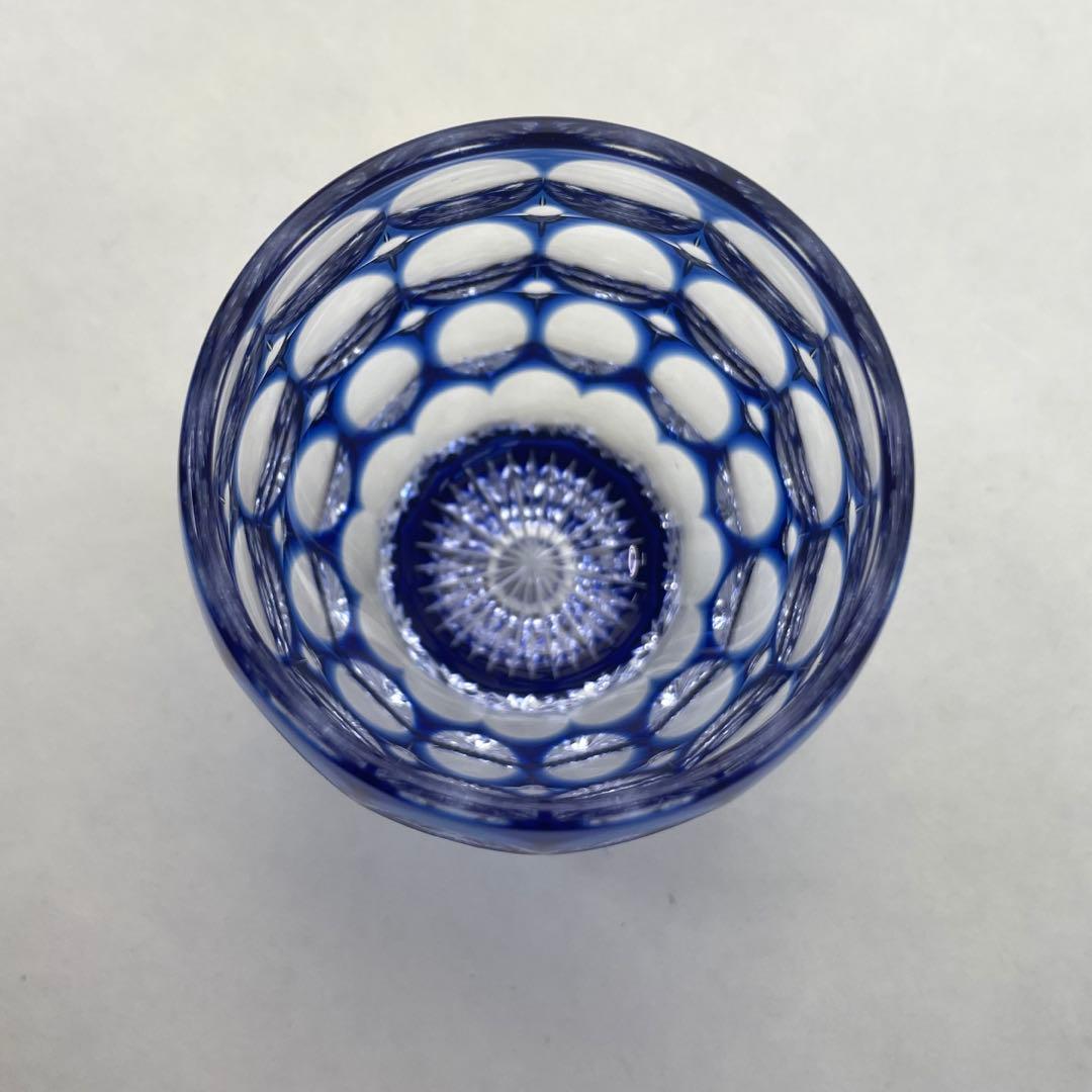 カガミクリスタル 江戸切子 紫陽花