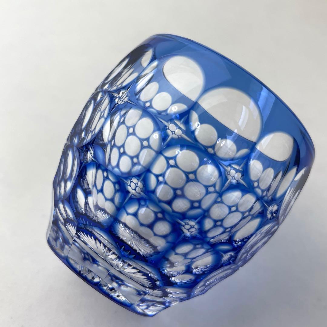 カガミクリスタル 江戸切子 紫陽花