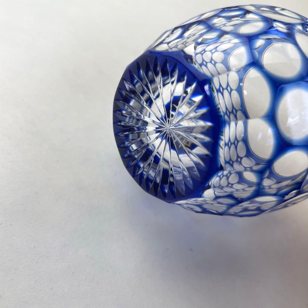 カガミクリスタル 江戸切子 紫陽花