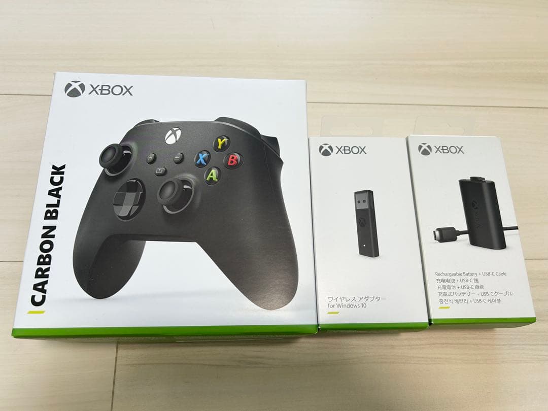 X-BOX ワイヤレスコントローラー 充電式バッテリー＆アダプターセット