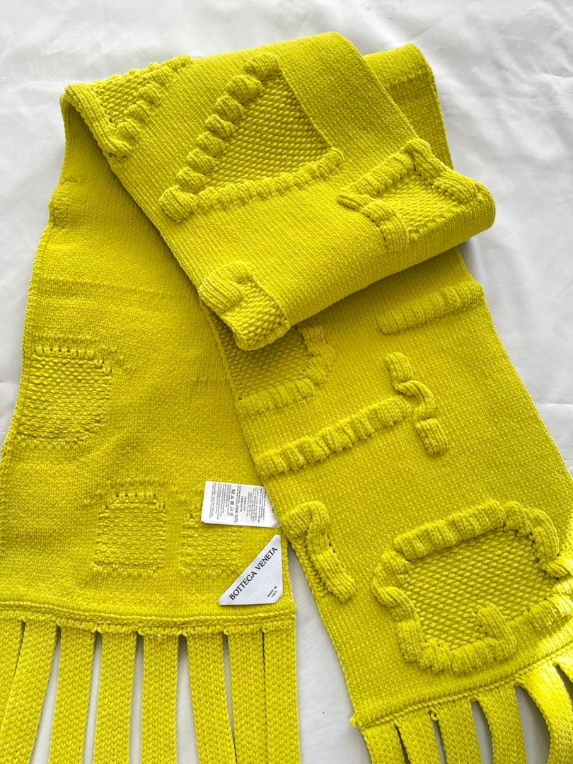 Bottega Veneta マフラー ボッテガ イエロー グリーン ストール