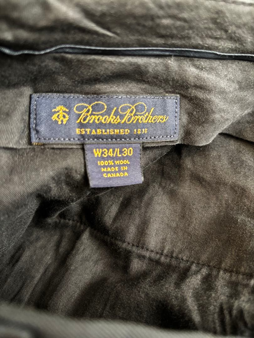 Brooks Brothers ブラック 2タックスラックス W34/L30
