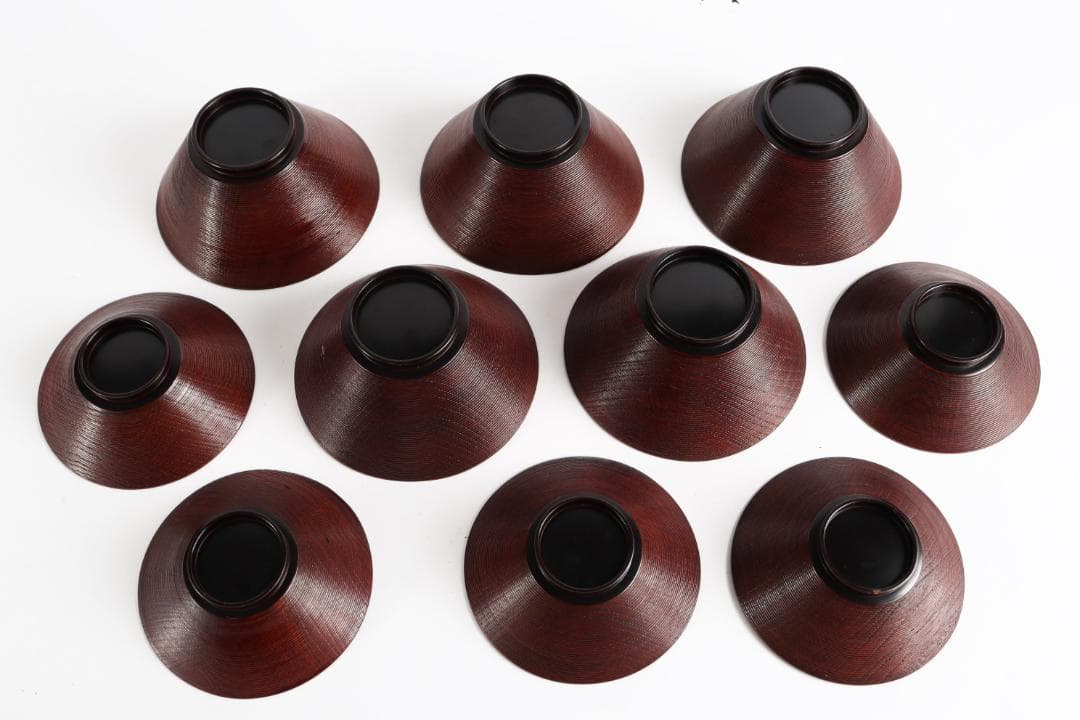 糸目 内梨地 螺鈿 花 図替 吸物椀 五客 蒔絵椀 懐石道具②