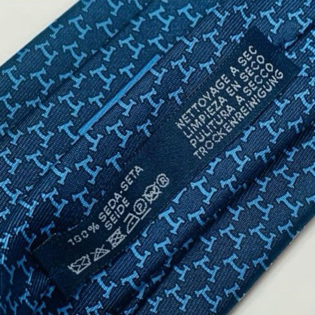 未使用品タグ付き　HERMES　エルメス　H柄　ネクタイ　イラリオ