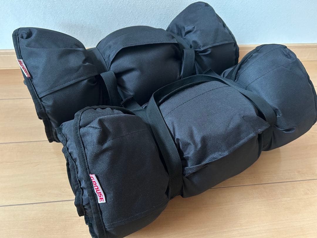 GROUSEグラウス　チェアクッション 　 ブラック×2セット