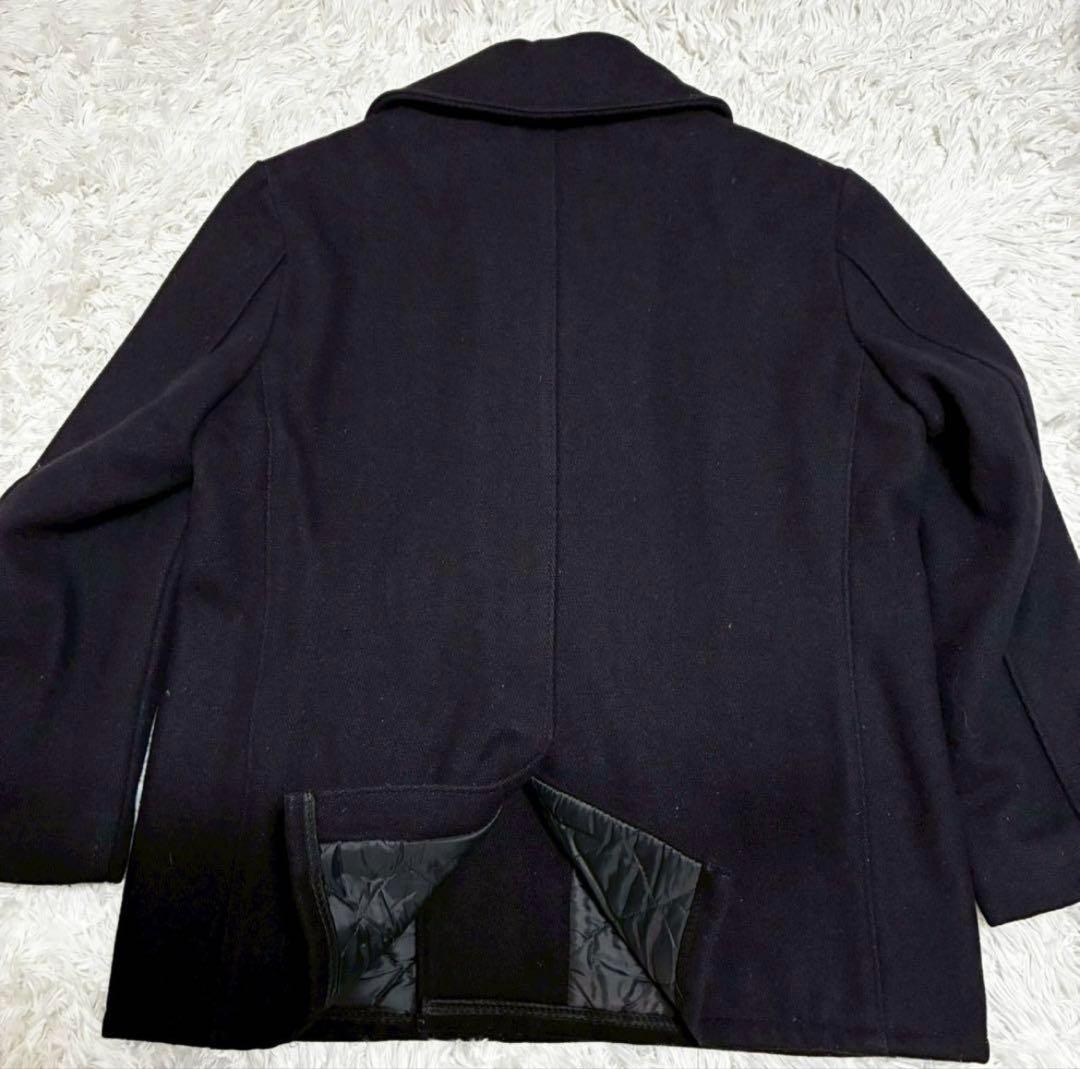 状態最高/3XL位　schott Pコート キルティング　ヴィンテージ　黒　46