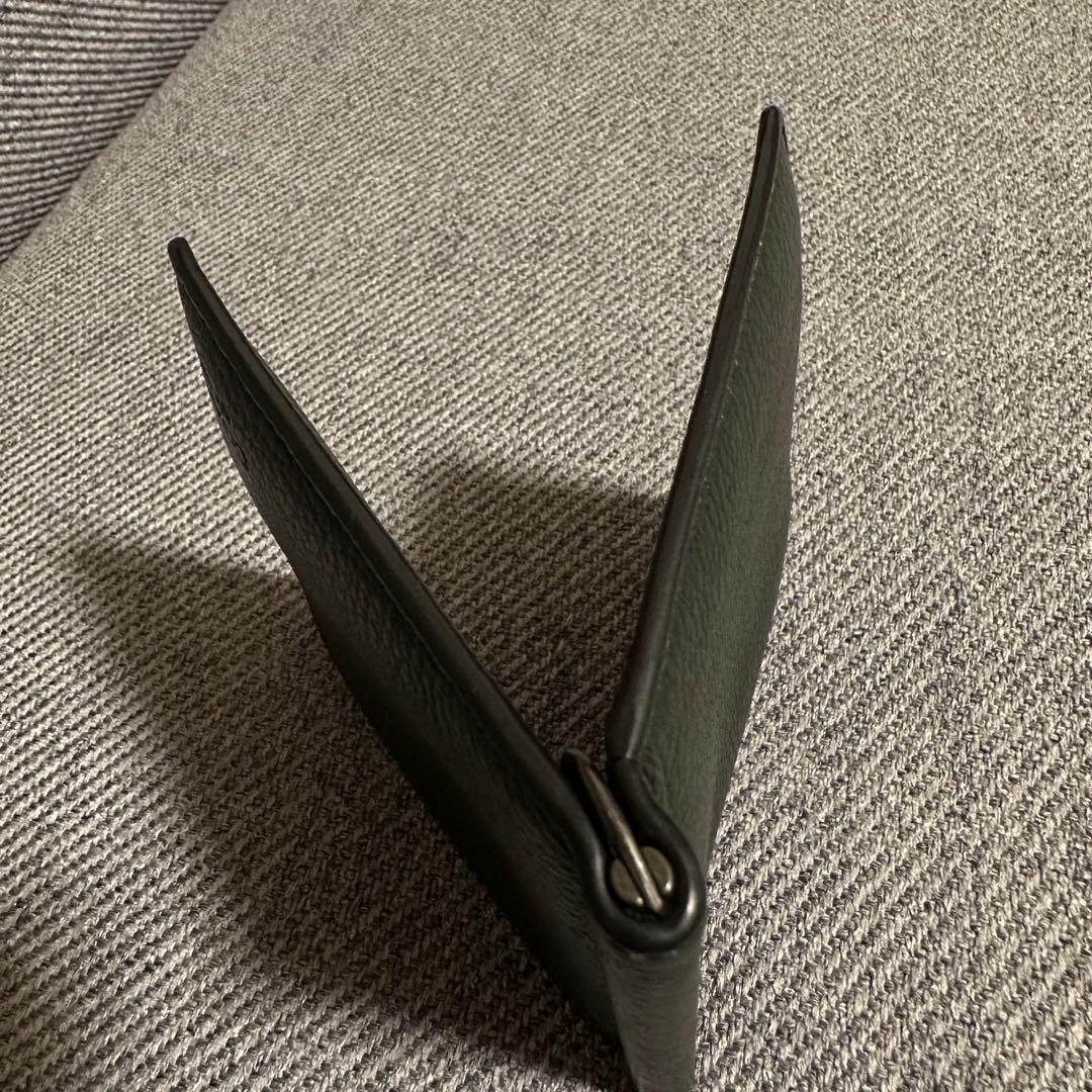 ☆美品☆ coach マネークリップ　財布　ダークグリーン