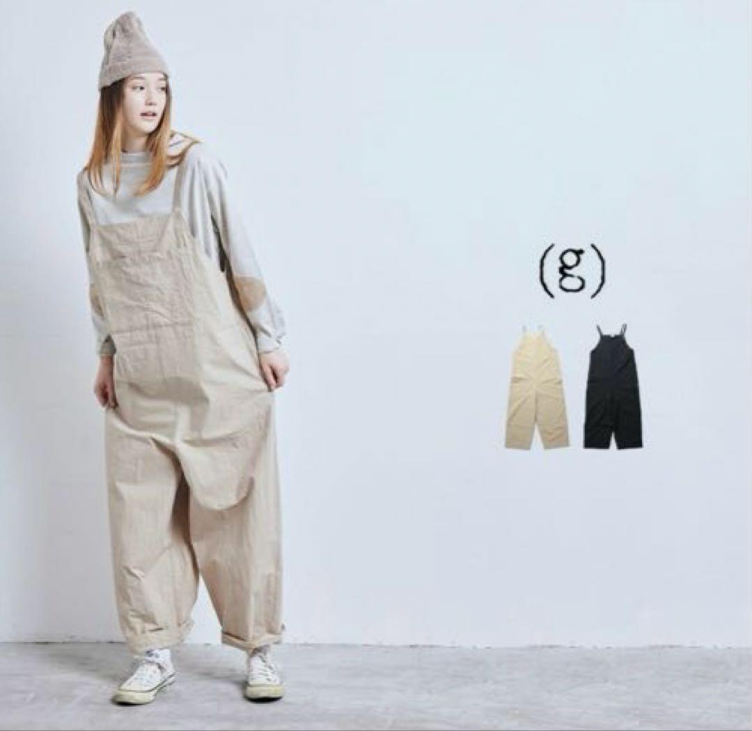 (g)グラム ヴィンテージコットン サロペット ワイド 通年素材