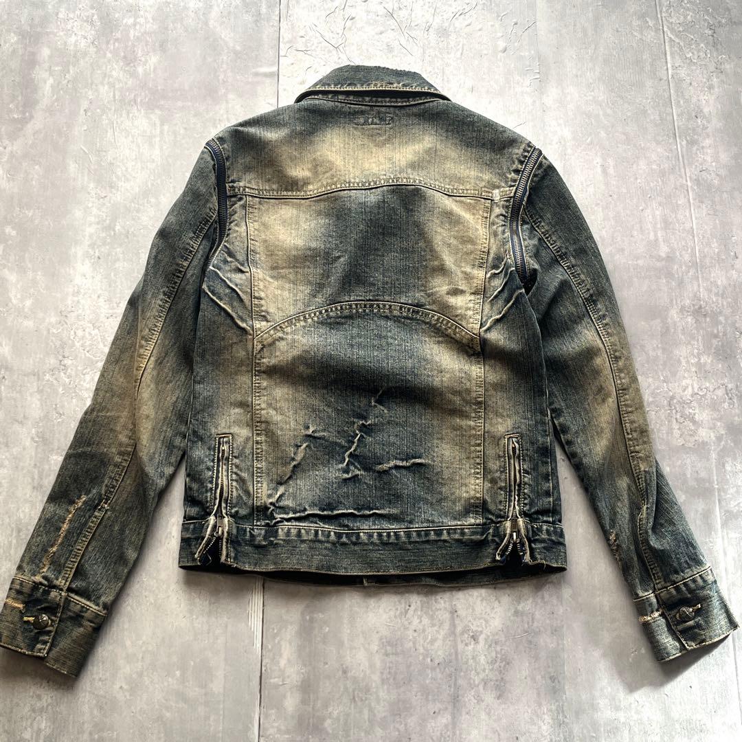 ジャケット・アウター grunge gimmick denim fade jacket Y2K 00s
