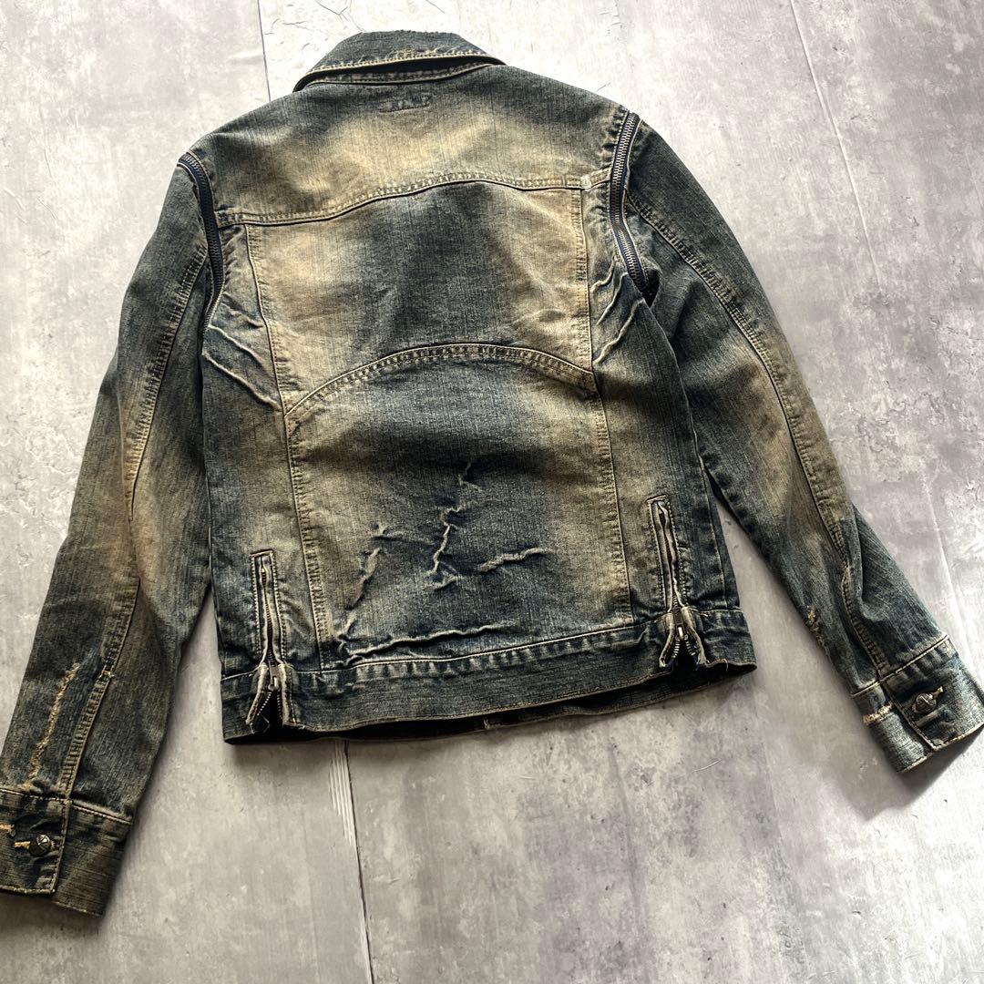 ジャケット・アウター grunge gimmick denim fade jacket Y2K 00s