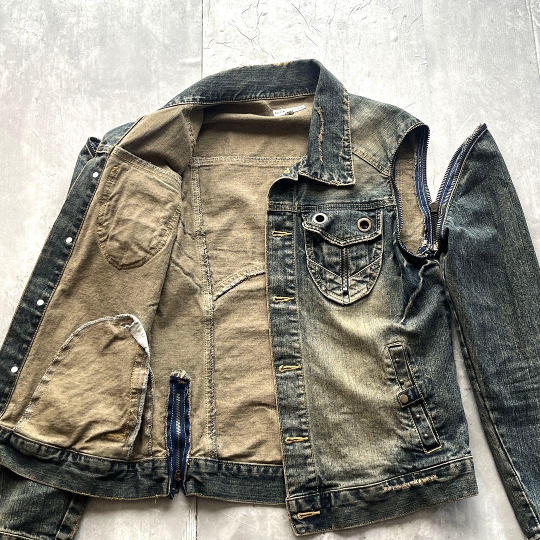 ジャケット・アウター grunge gimmick denim fade jacket Y2K 00s