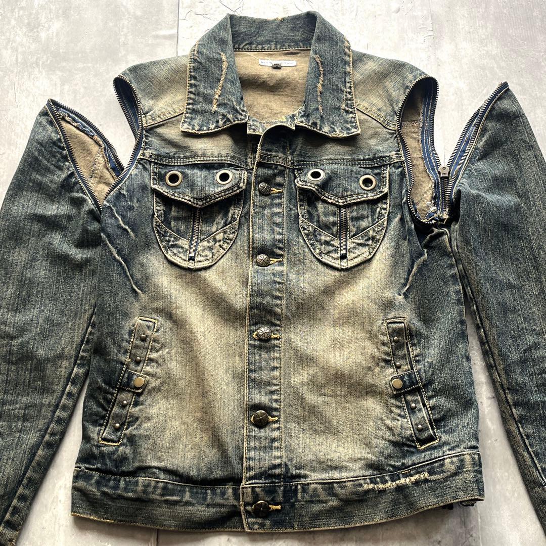 ジャケット・アウター grunge gimmick denim fade jacket Y2K 00s