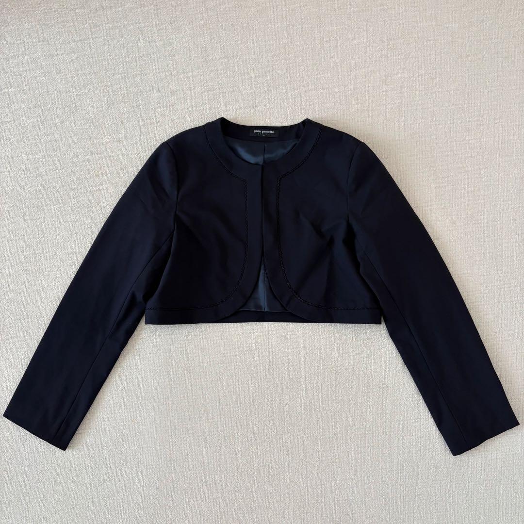 【美品】定価4.95万 ポンポネットジュニア フォーマルアンサンブル L