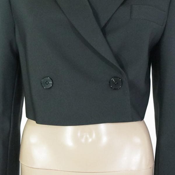 新品 メイメイジェイ ダブルジャケット 38 EJK395 Sサイズ ショート丈