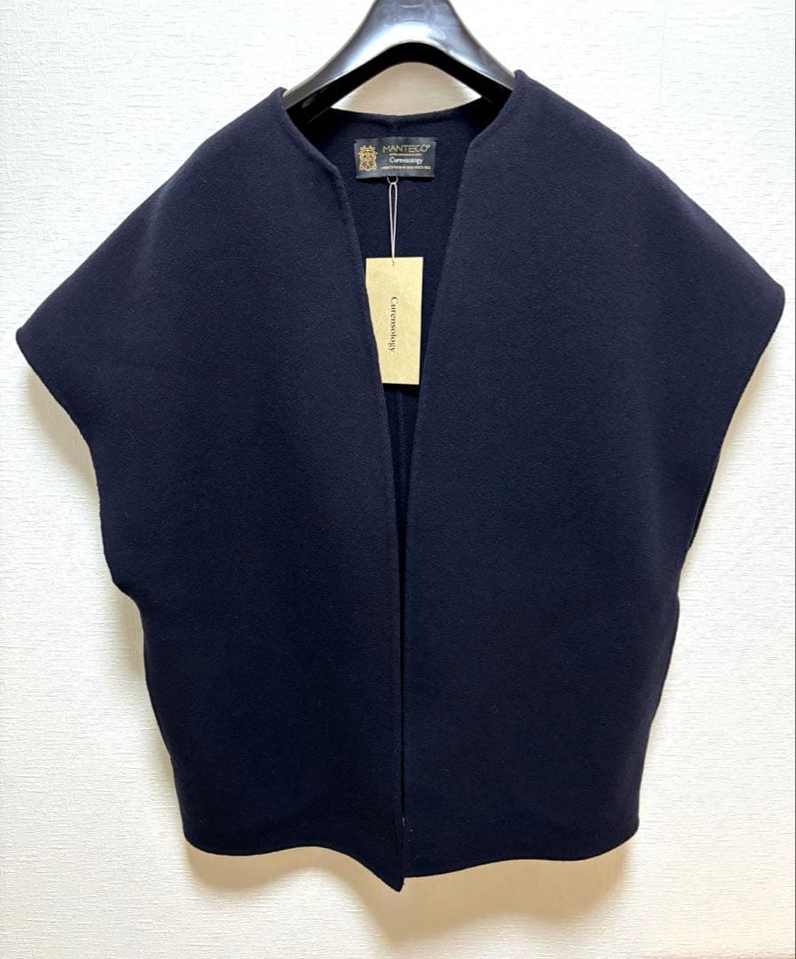 未使用品☆Curensologyイタリア　MANTECO社リバーベスト　ネイビー