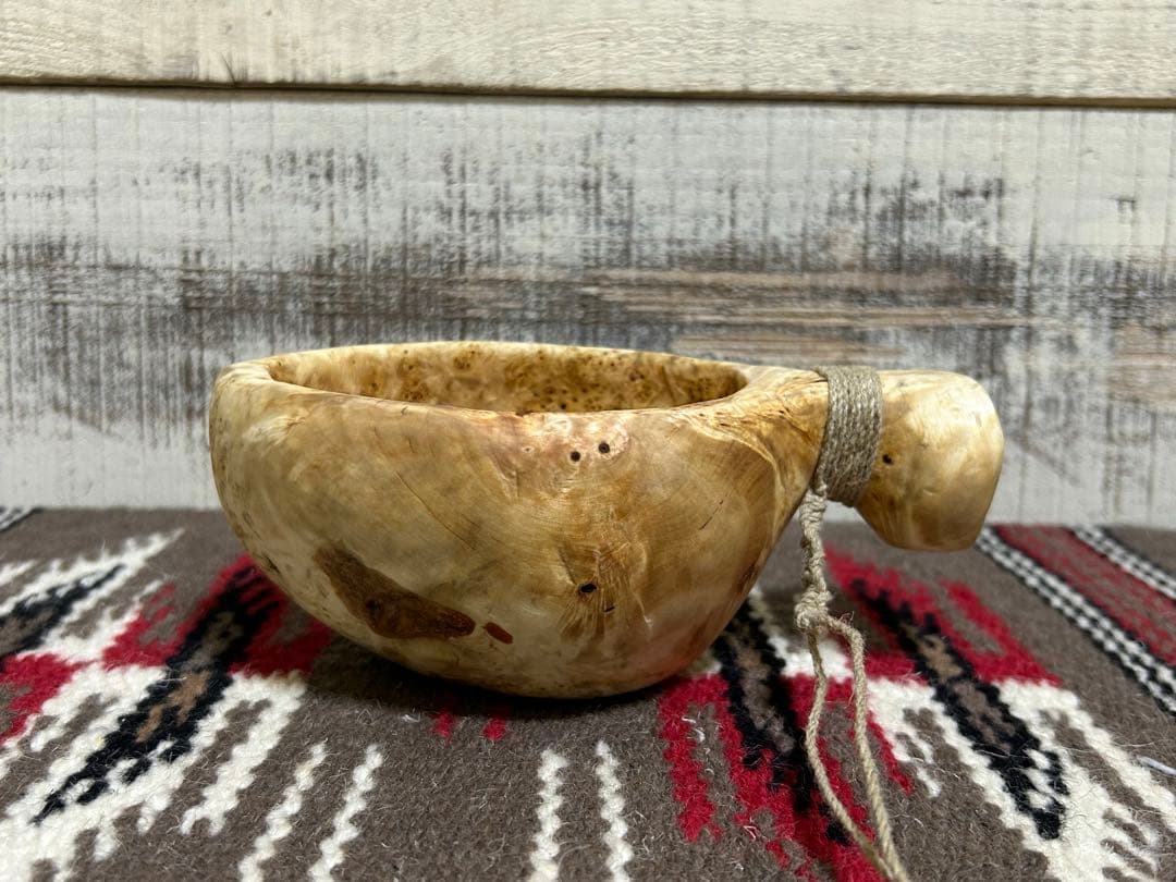 白樺　コブ　瘤　ククサ　　一点もの　ソロキャン