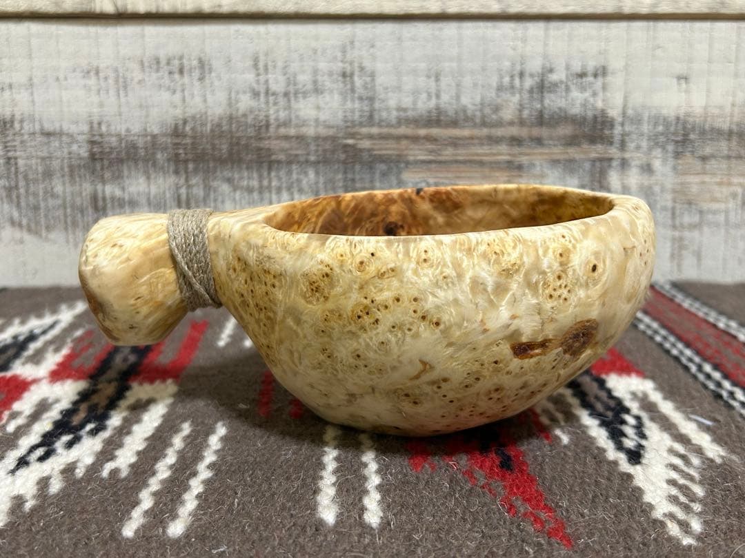 白樺　コブ　瘤　ククサ　　一点もの　ソロキャン