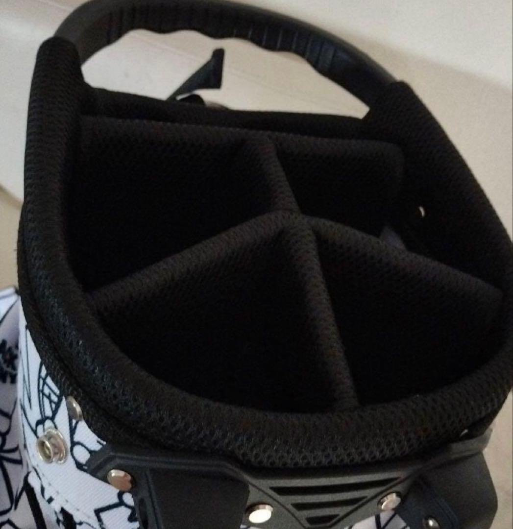 新品 ジャックバニー by パーリーゲイツ 限定 総柄 キャディバッグ ホワイト