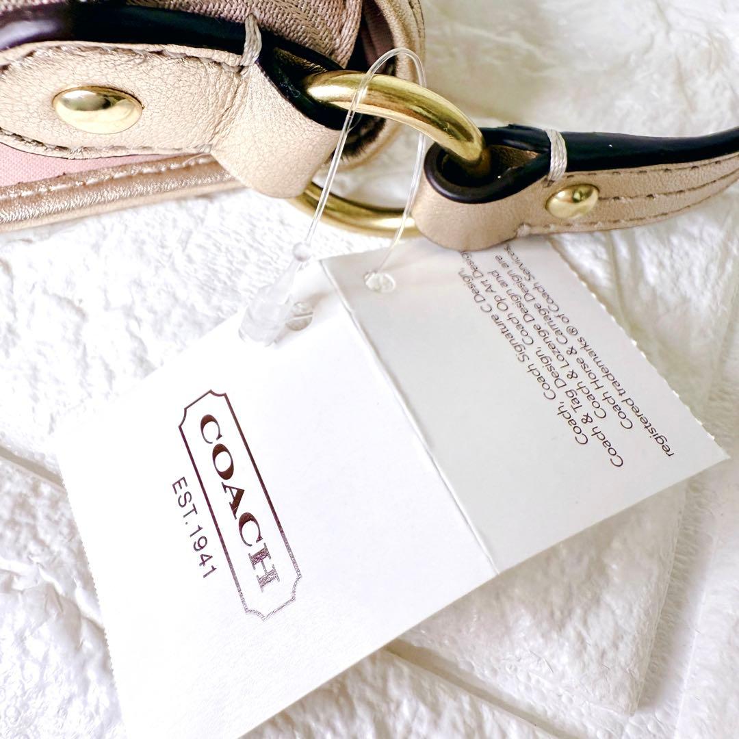 未使用✨COACH ワンショルダーバッグ アクセサリーポーチ シグネチャー