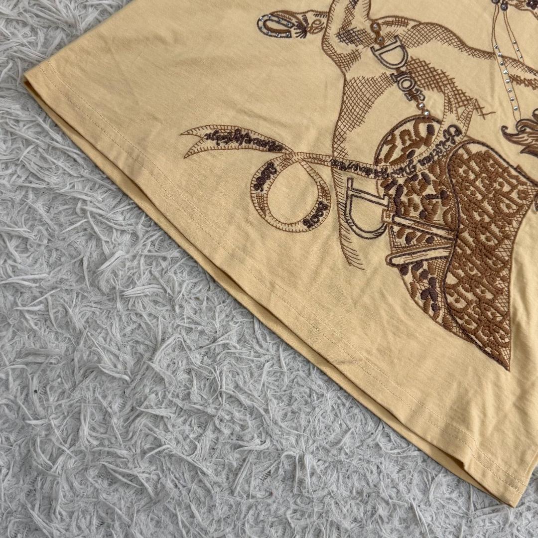 16572✨クリスチャンディオール ガリアーノ期 Tシャツ 刺繍 オブリーク 馬