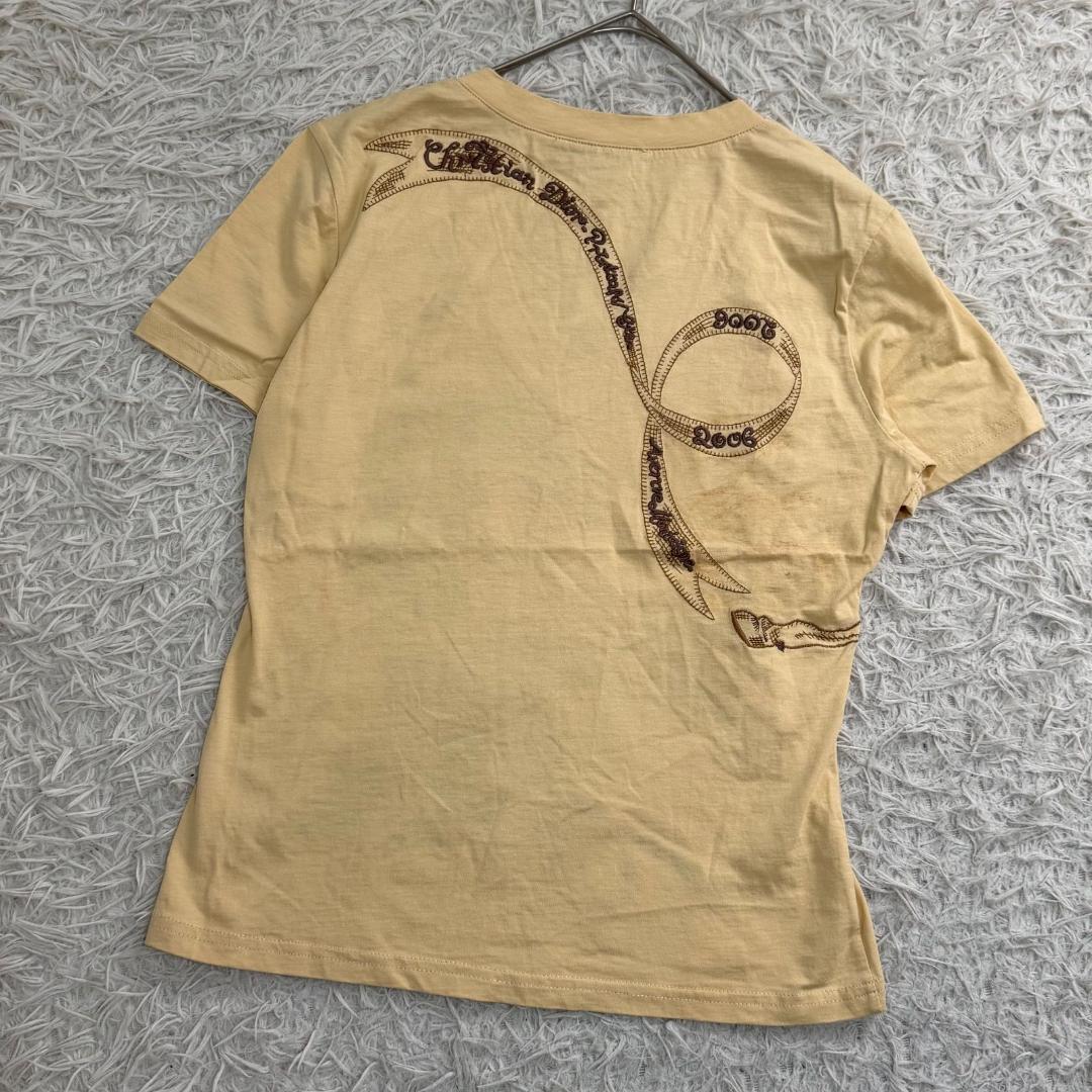 16572✨クリスチャンディオール ガリアーノ期 Tシャツ 刺繍 オブリーク 馬