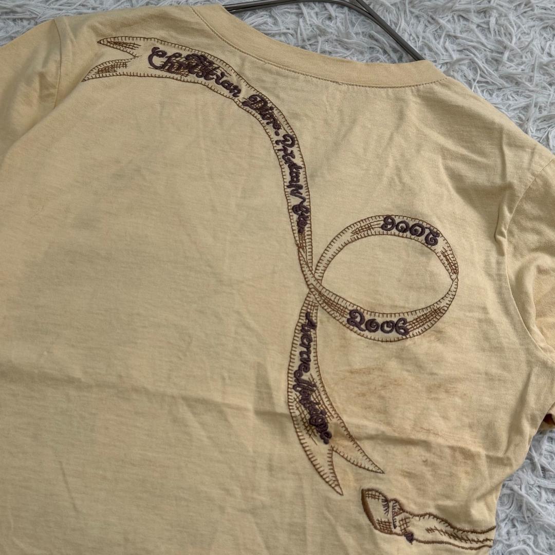16572✨クリスチャンディオール ガリアーノ期 Tシャツ 刺繍 オブリーク 馬