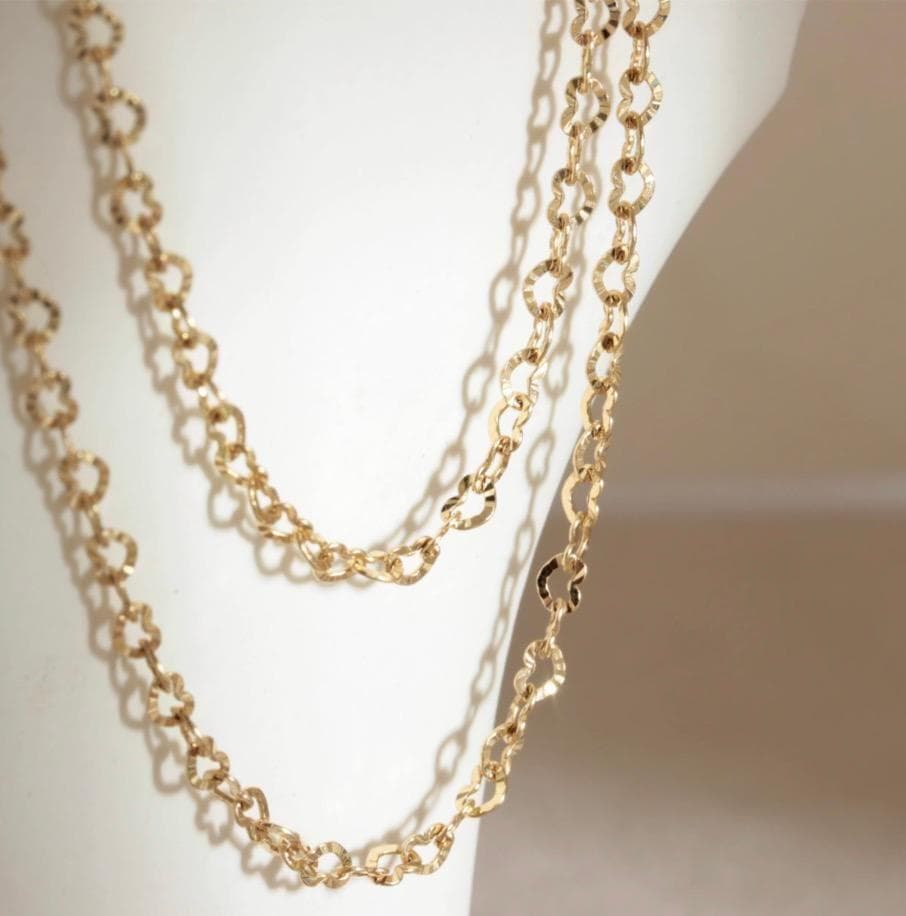 K18YG ハートチェーン