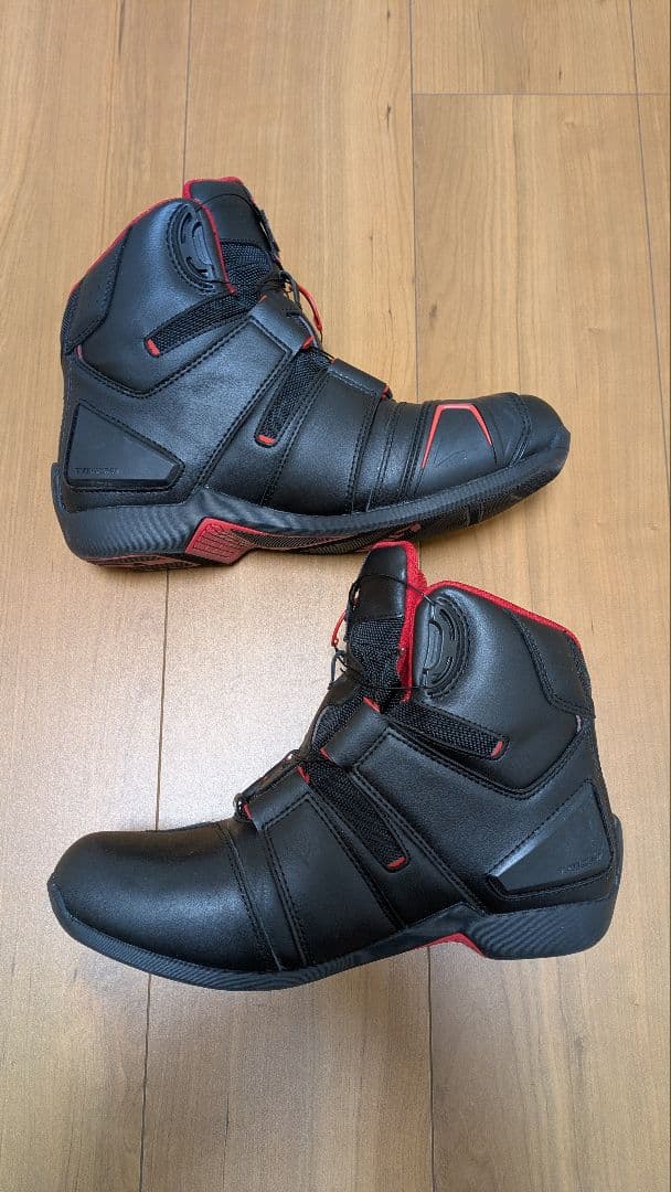 RSタイチdrymaster BOA ライディングシューズブラック/レッド
