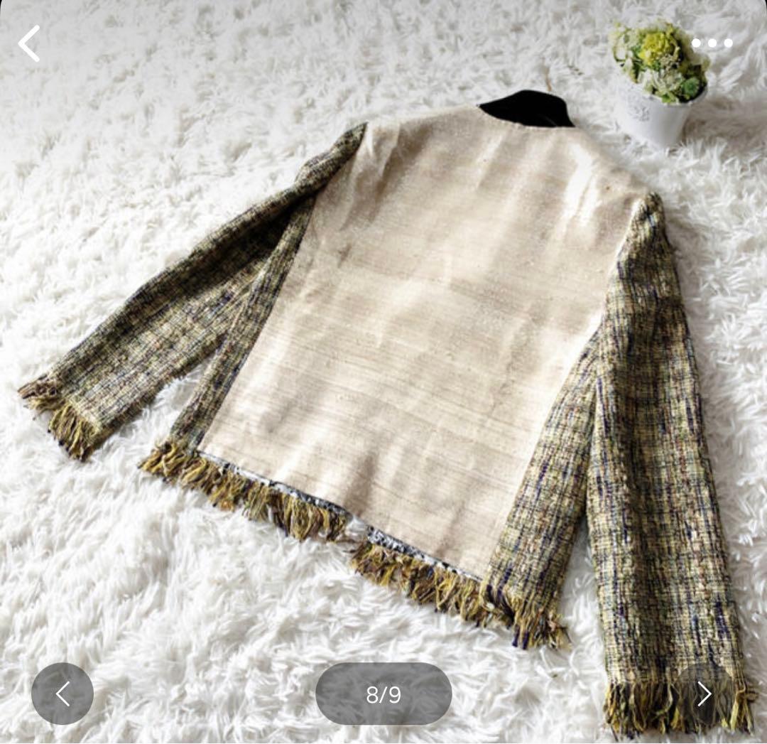 美品　ETRO エトロ 最高級　サマーツイード　ペイズリー　シルク　ジャケット