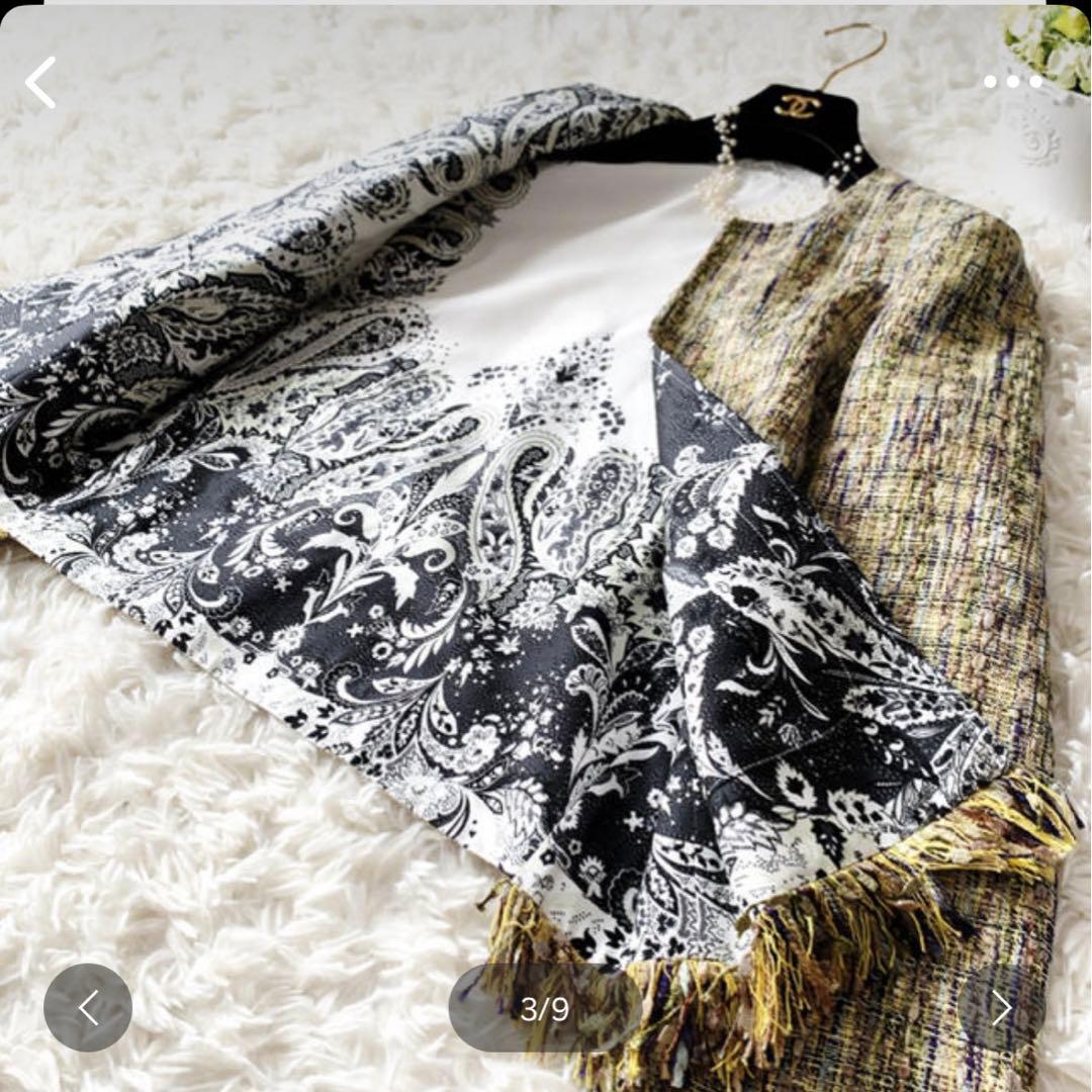 美品　ETRO エトロ 最高級　サマーツイード　ペイズリー　シルク　ジャケット