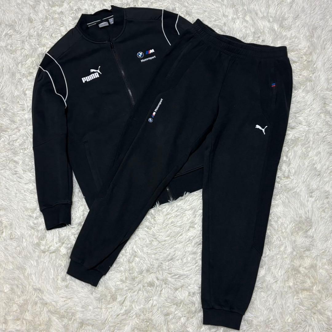 【PUMA 】コラボ　ジャージ　セットアップ　黒 L