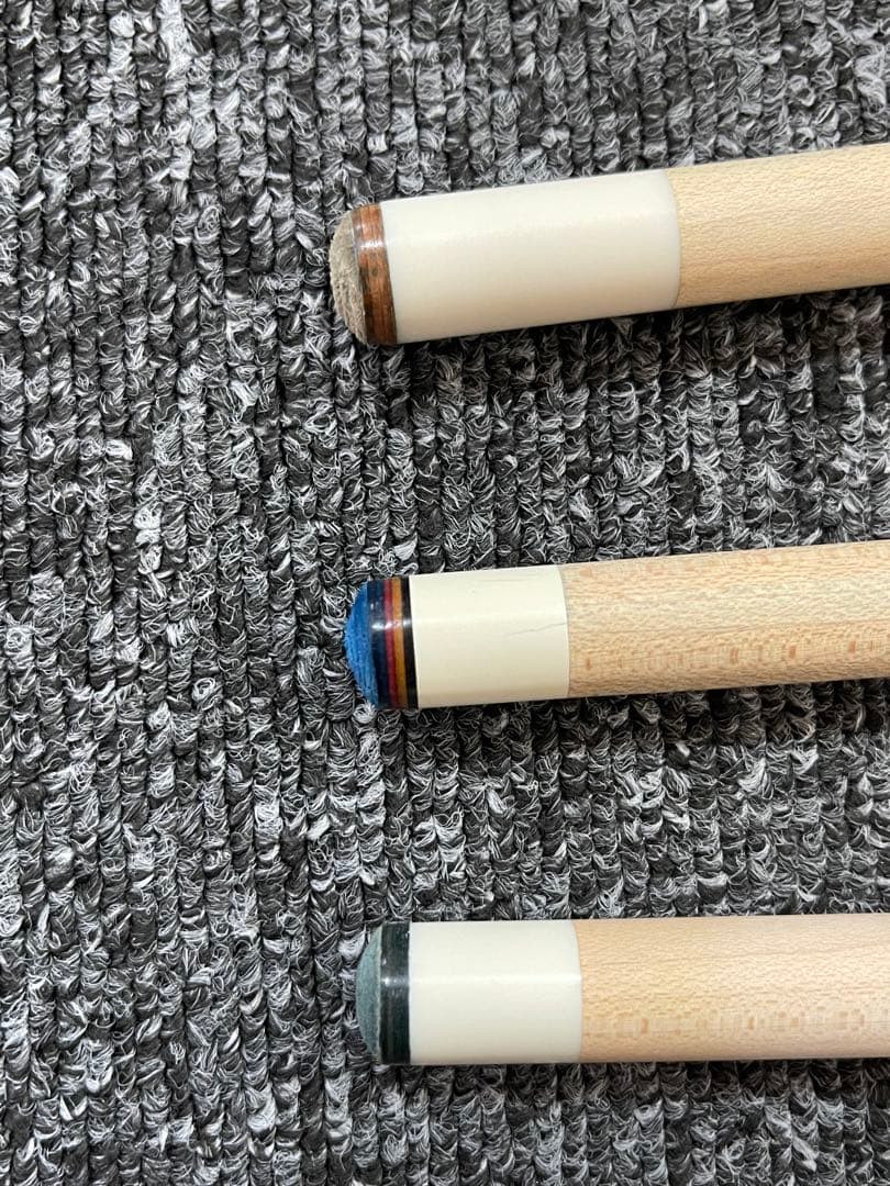 ビリヤード Panther カスタムキュー シャフト3本 バット傷有り 10山