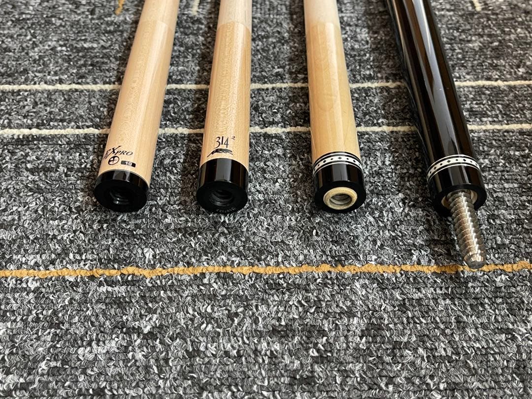 ビリヤード Panther カスタムキュー シャフト3本 バット傷有り 10山