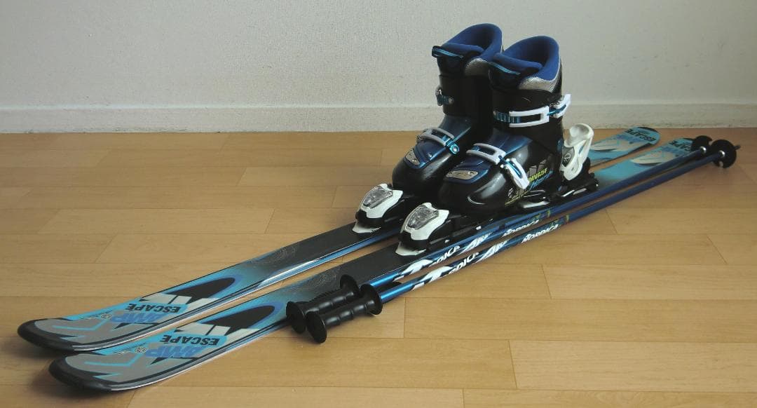 ■■送料無料■K2＋Hart■ジュニア用スキー4点セット■136/24■WAX■