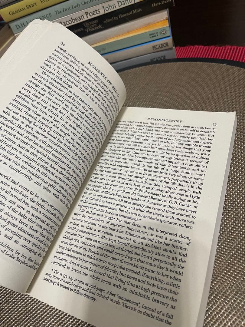 希少　Moments of Being Virginia Woolf