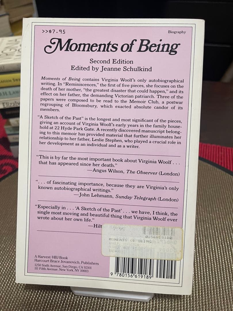 希少　Moments of Being Virginia Woolf