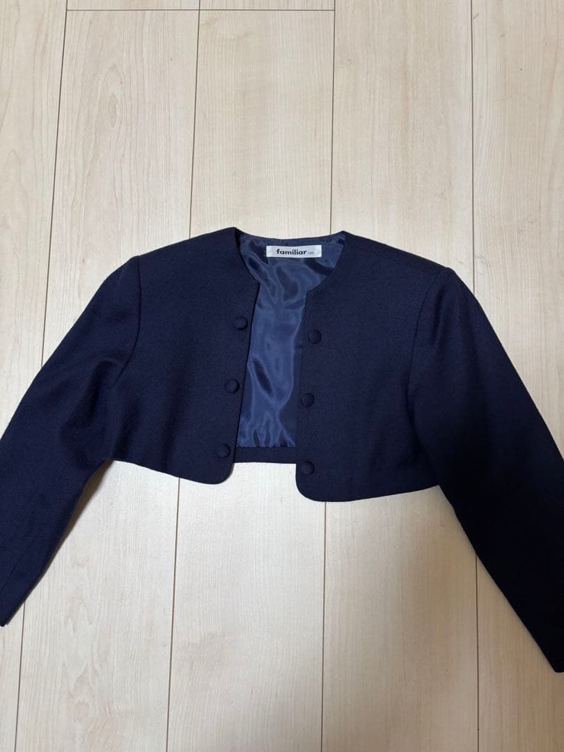 120 ファミリア フォーマルボレロつきワンピース 七五三 卒園式 入学式発表会