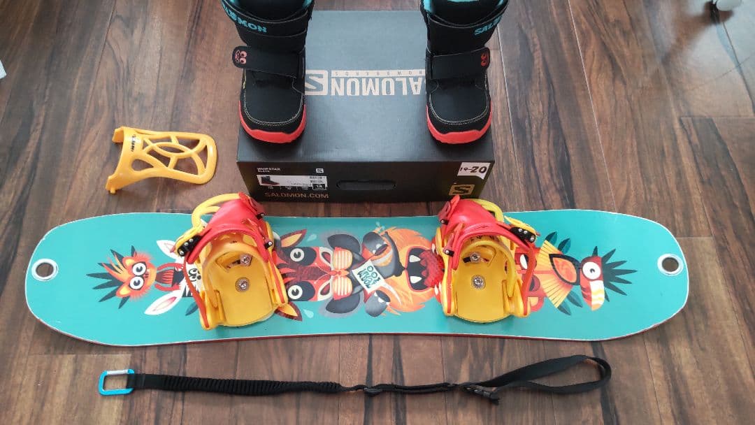 SALOMON スノーボード キッズ４点セット 予備付き