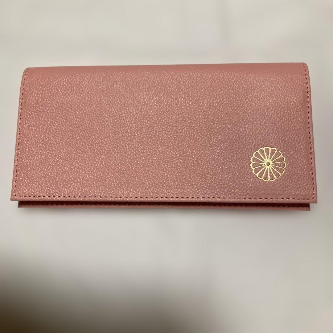 皇居財布ピンク レザー 長財布