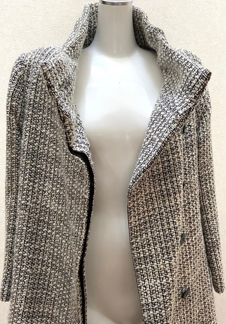 ツィード ロングコート