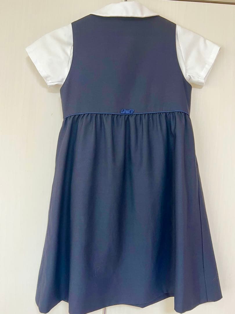 【お受験】［120］ファミリア ジャンパースカート・ブラウス SET 面接 見学