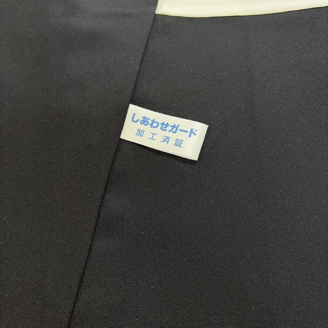 ■E5667■極美品■千總　落款　逸品　黒地　振袖　3点セット■丈161　裄69