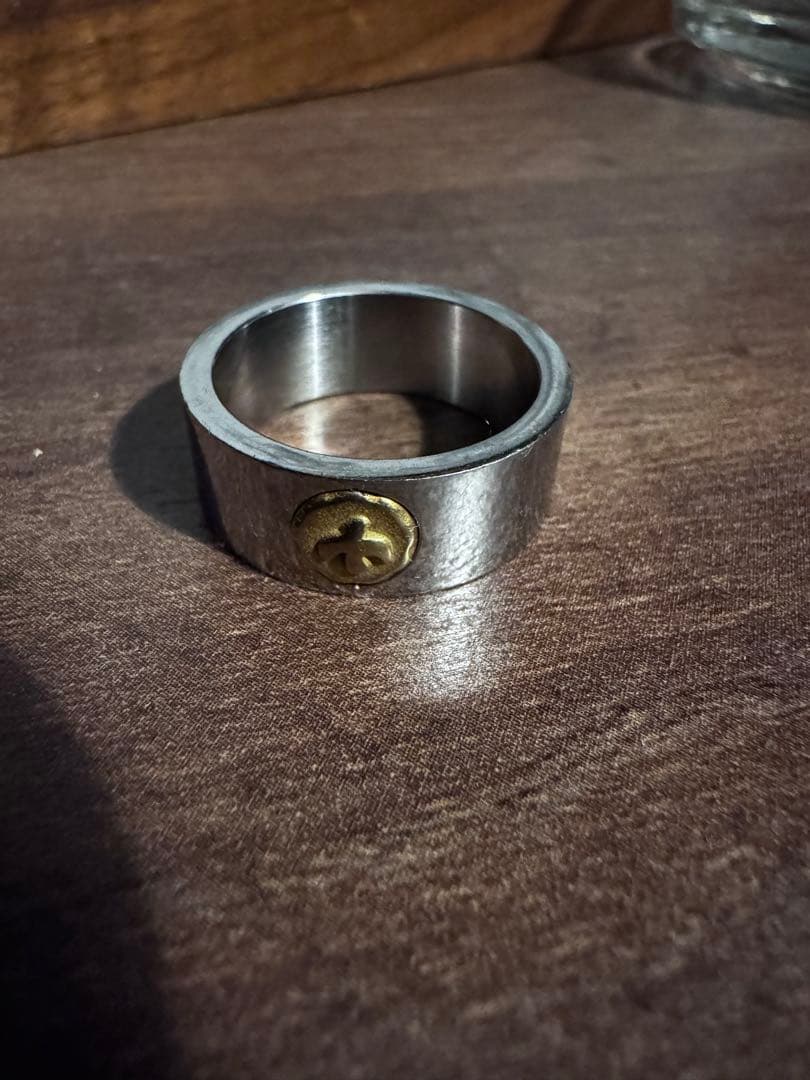 ステンレススチール製バングルとリングセット　21号