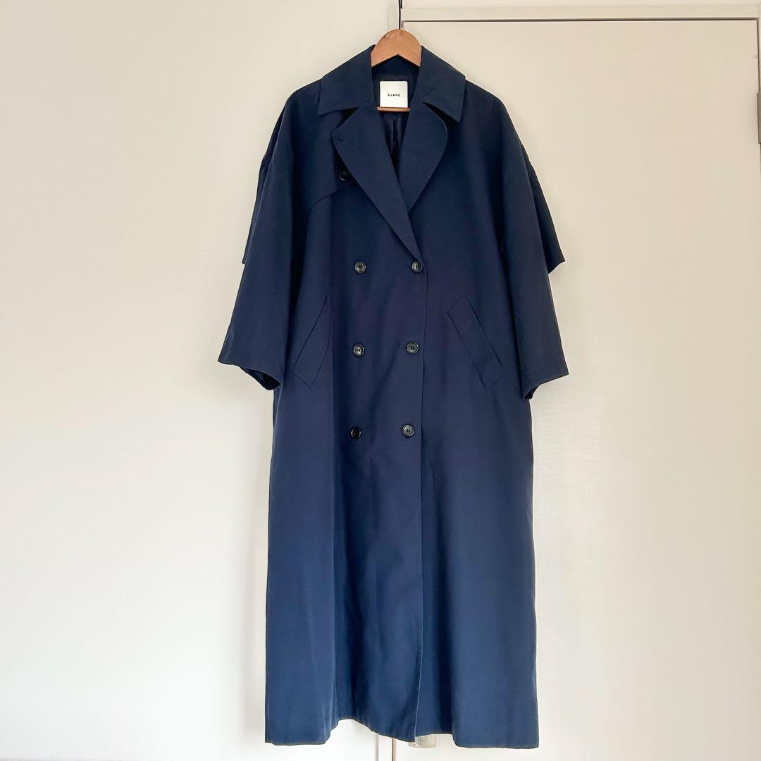 【CLANE】BACK FRILL TRENCH COAT
