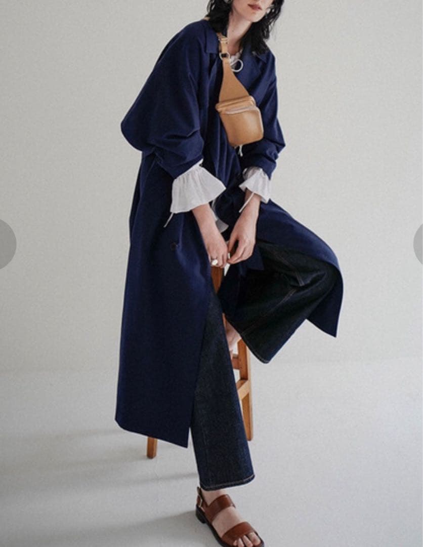 【CLANE】BACK FRILL TRENCH COAT